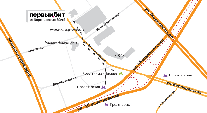 м. Пролетарская / Крестьянская застава, ул. Воронцовская, д. 35А, стр. 1